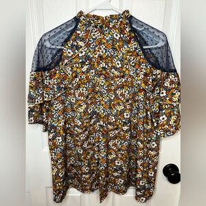 SHEIN curve size 2XL top. 100% polyester. Fall colors